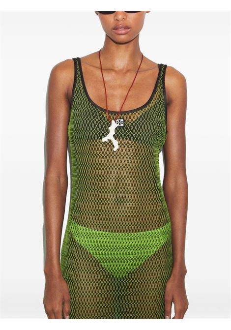 Abito midi in rete in verde Tory burch  - donna TORY BURCH | 174926968